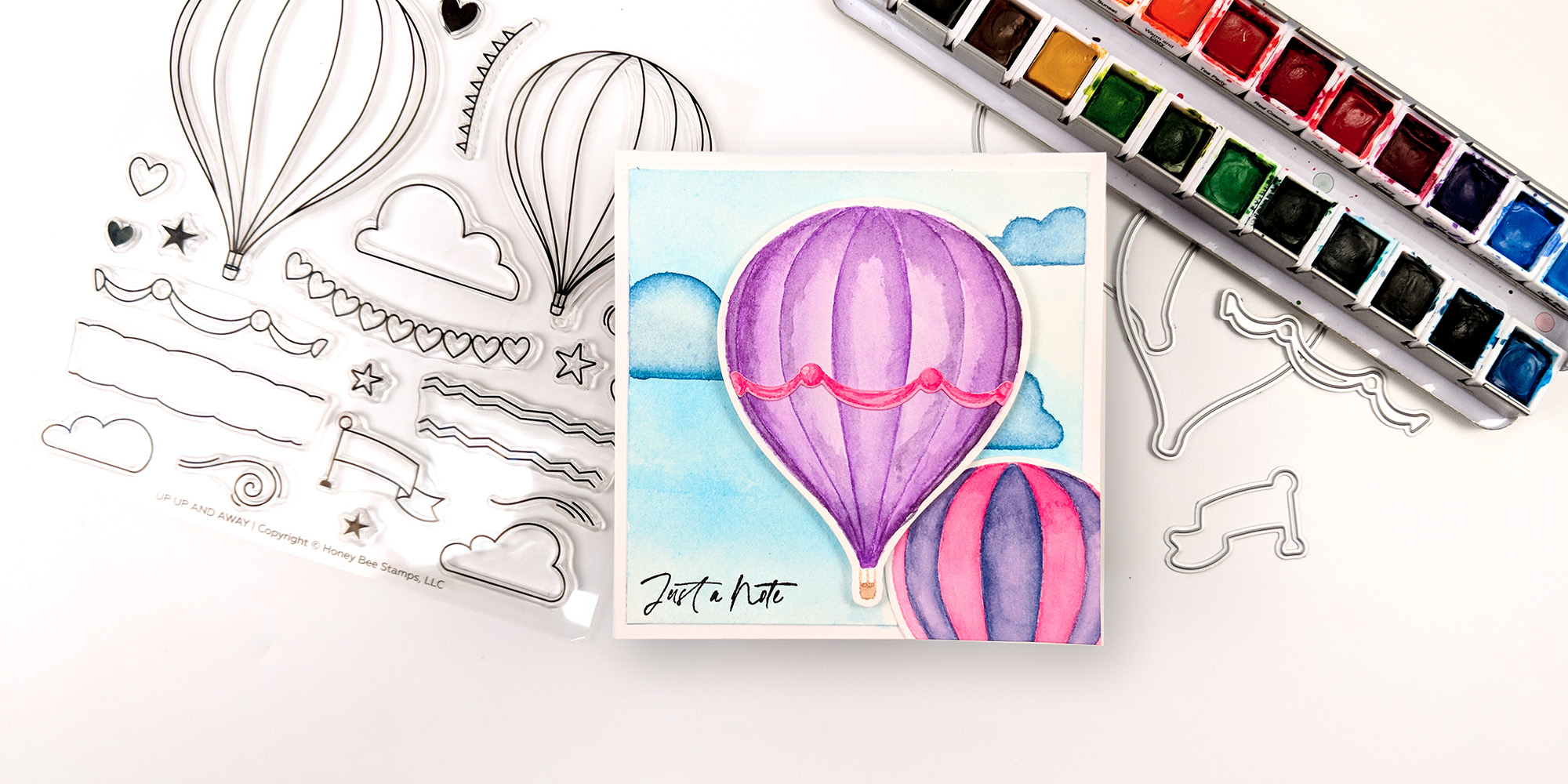 Watercolor Balloons for Tic Tac Toe Challenge (TTTC65)