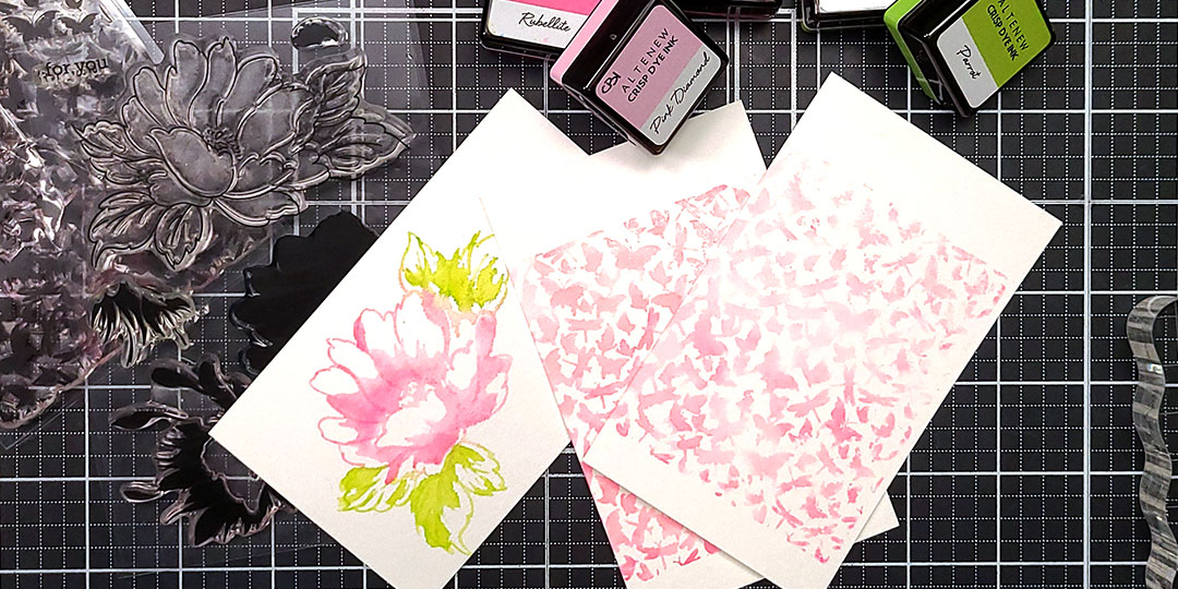 How To: Faux Watercolor with Stamps