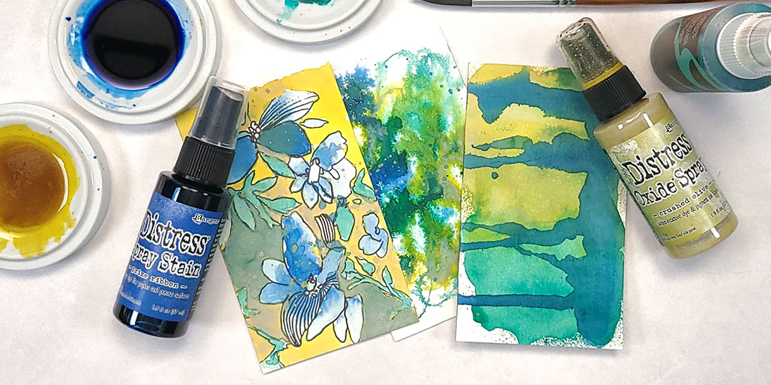 How To: Watercolor with Ink Sprays