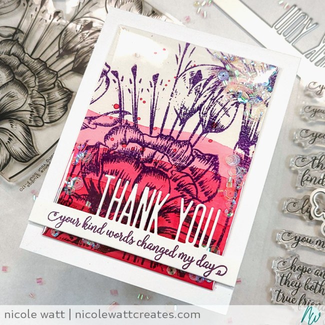greeting card featuring Feed Your Soul from Picket Fence, by Nicole Watt - Nicole Watt Creates (nicolewattcreates.com)
